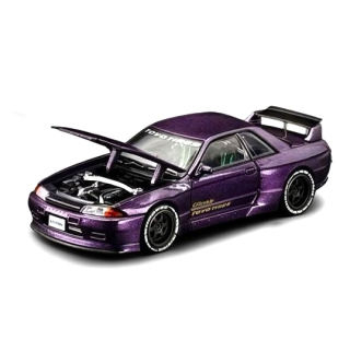 Nissan GT-R R32 Pandem magic purple 1:64 Pop Race Limited