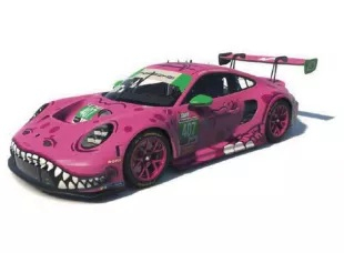 Porsche 911 992 GT3 R Coupe AO Racing #407 Bachler/ Heinrich IMSA Detroit Grand Prix 2025 1:24 Bburago