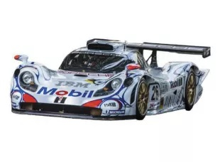 Porsche 911 GT1-98 3.2L Turbo AG Mobil-1 #26 McNish/ Aiello/ Ortelli Winner 24H Le Mans 1998 1:24 Bburago