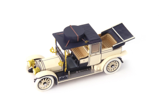 Mercedes 38/70PS Kettenwagen Landaulet Open 1911 cream/black 1:43 AutoCult