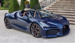 Bugatti Mistral W16 blue carbon 1:18 MR Collection