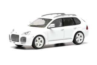 Porsche Cayenne mk1 "TECHART" 2003 white 1:64 Ixo America
