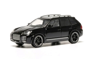 Porsche Cayenne mk1 "TECHART" 2003 black 1:64 Ixo America