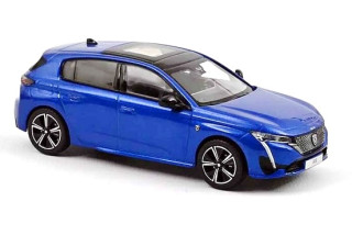 Peugeot 308 GT 2021 vertigo blue 1:43 Norev