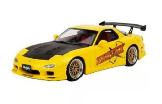 Mazda RX-7 FD Coupe 1997 JDM Icons yellow/black 1:24 Maisto