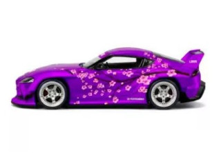Toyota Supra GR Custom 2023 JDM Icons purple 1:24 Maisto