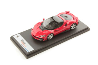 Ferrari 296 Speciale Rosso Corsa with Roof Nero DS 1:43 Look Smart Models