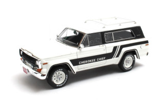 Jeep Cherokee Chief SJ 4x4 1980 white 1:43 Matrix Scale Models