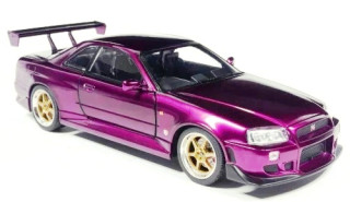 Nissan Skyline GT-R R34 2002 lila 1:18 MCG Modelcar Group