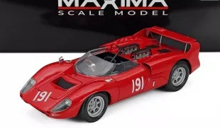 De Tomaso Ghia Sport 5000 #191 R.Bussinello 500KM Mugello 1966 1:18 Maxima