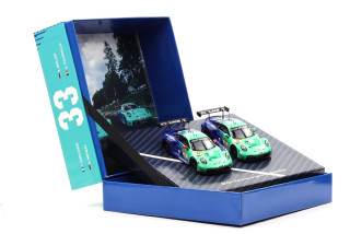 2 Cars Set: Porsche 911 GT3 R Falken Motorsports #44 + #33 24H Nürburgring 2025 1:43 Ixo Models
