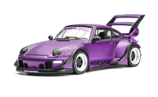 Porsche 911 993 RWB Rauh Welt Rotana Coupe 1993 purple 1:64 Motorhelix 