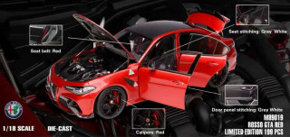 Alfa Romeo Giulia GTA 2021 red 1:18 Motorhelix