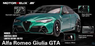 Alfa Romeo Giulia GTA 2021 green 1:18 Motorhelix