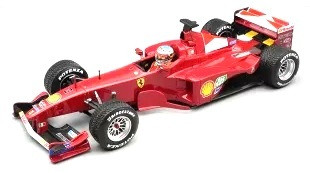 Ferrari F399 Scuderia Ferrari #3 M.Schumacher French GP 1999 Rain Tyres with Pilot Figurine 1:18 Tecnomodel