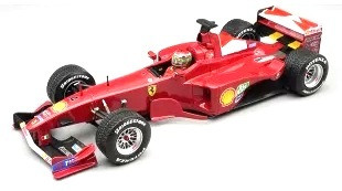 Ferrari F399 Scuderia Ferrari #4 E.Irvine French GP 1999 Rain Tyres with Pilot Figurine 1:18 Tecnomodel