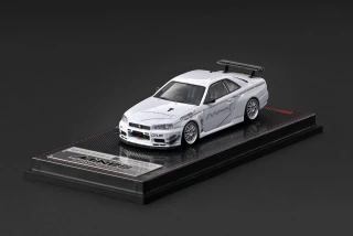 Nissan Skyline GT-R Mine's R34 white 1:64 Ignition Model