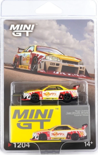 Nissan GTR (R34) LB-Super Silhouette Skyline Suppaiman Okinawa 2025 1:64 Mini GT