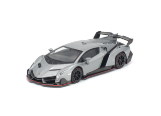 Lamborghini Veneno grigio metalluro 1:64 Pop Race Limited
