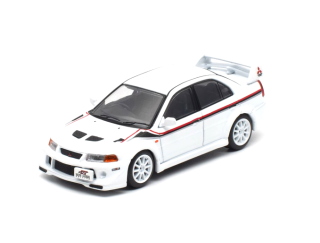 Mitsubishi Lancer Evolution VI Tommi Mäkinen Edition white 1:64 WORKS