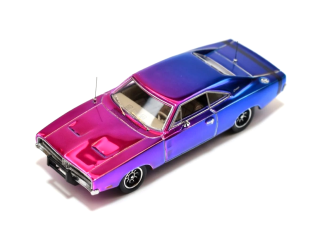 Dodge Charger chrome blue/purple 1:64 Street Weapon
