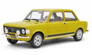 Fiat 128 Rally 1972 yellow-green 1:18 Laudoracing Model