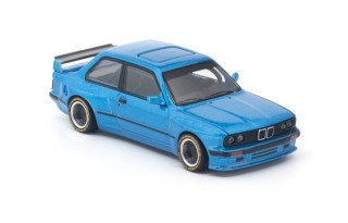 BMW E30 Pandem blue 1:64 Pop Race Limited