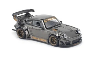 Porsche RWB 930 gun metal 1:64 Pop Race Limited