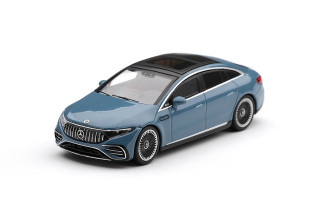 Mercedes-Benz EQS 53 2021 nautic blue metallic 1:64 Mini GT