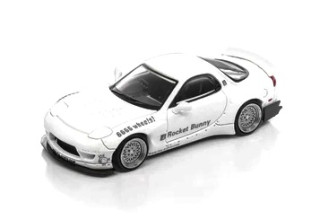 Mazda RX7 FD Rocket Bunny white 1:64 ModelModel