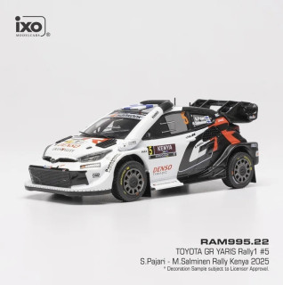 Toyota Yaris GR Rally1 Hybrid Team Toyota GAZOO Racing WRT2 #5 Pajari/Salminen Rally Kenya 2025 1:43 Ixo Models