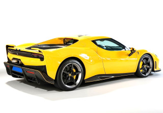 Ferrari 296 Speciale Giallo Modena with Blu Nart stripes 1:18 B.B.R.