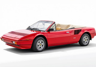 Ferrari Mondial Quattrovalvole Cabriolet Rosso Corsa with beige interiors and red bumpers 1:18 B.B.R.