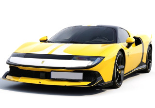 Ferrari 849 Testarossa Assetto Fiorano Giallo Modena with Bianco Cervino livery 1:18 B.B.R.