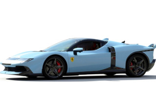 Ferrari 849 Testarossa Assetto Fiorano Azzurro La Plata with Bianco Cervino livery 1:18 B.B.R.