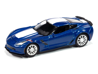 Chevrolete Corvette Grand Sport 2018 *Sports Car* admiral blue 1:64 Auto World