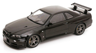 Nissan Skyline GT-R R34 V-Spec II 2001 OEM Rims black 1:12 KK Scale
