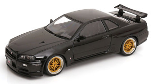 Nissan Skyline GT-R R34 V-Spec II 2001 BBS Rims black 1:12 KK Scale