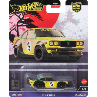 Mazda RX-3 *Circuit Legends* yellow/green 1:64 HotWheels