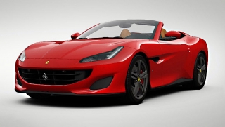Ferrari Portofino with open roof 1:43 Look Smart