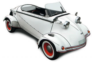 FMR TG 500 Roadster "Tiger" white 1:18 Schuco