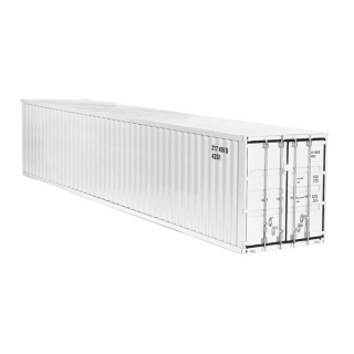 40 ft sea container white 1:18 NZG