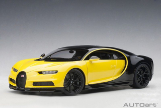 Bugatti Chiron 2017 jaune molsheim yellow/nocturne black 1:18 AUTOart