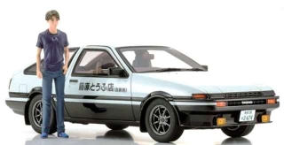 Initial D Toyota Sprinter Trueno AE 86 with Figure 1:18 Kyosho