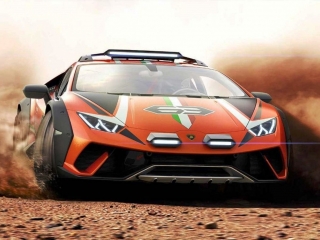 Lamborghini Huracan Sterrato orange 1:43 Look Smart Models 