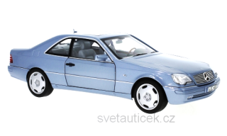 Mercedes-Benz CL 600 C140 1996 light blue metallic 1:18 Norev