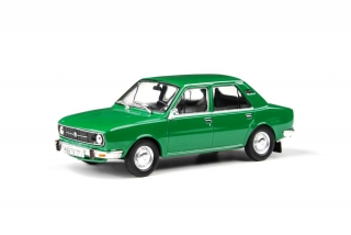 Škoda 105L 1977 zelená ostrá 1:43 Abrex