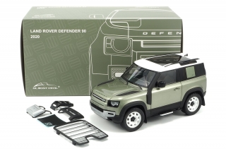 Land Rover Defender 90 with Roof Pack 2020 pangea green 1:18 Almost Real