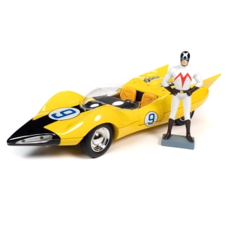Speed Racer Shooting Star with Racer x figure 1:18 Auto World