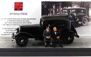 Alfa Romeo 1750 6C Gabriele D'Annunzio-Tazio Nuvolari 1932 1:43 Rio Models